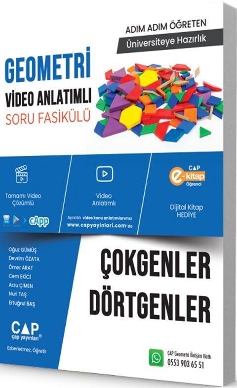 ÜNİV. HAZ GEOMETRİ ÇOKGEN DÖRTGENLER -  (GÜNCEL MÜFREDAT)2027 MÜFREDATA UYGUN