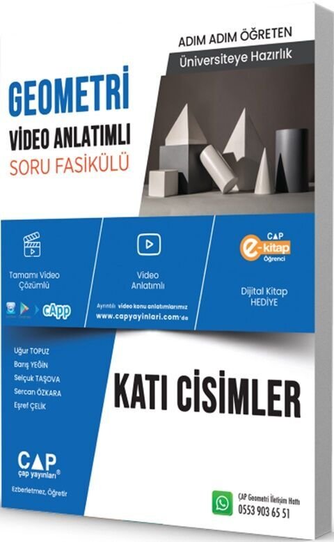 ÜNİV. HAZ GEOMETRİ KA-SB KATI CİSİMLER -  (GÜNCEL MÜFREDAT)2027 MÜFREDATA UYGUN