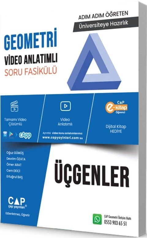 ÜNİV. HAZ GEOMETRİ KA-SB ÜÇGENLER -  (GÜNCEL MÜFREDAT)2027 MÜFREDATA UYGUN