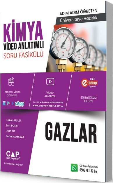 ÜNİV. HAZ KİMYA KA-SB GAZLAR -  (GÜNCEL MÜFREDAT)2027 MÜFREDATA UYGUN