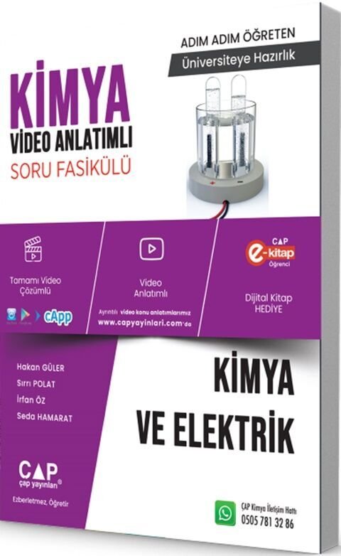 ÜNİV. HAZ KİMYA KA-SB KİMYA ELEKTRİK -  (GÜNCEL MÜFREDAT)2027 MÜFREDATA UYGUN