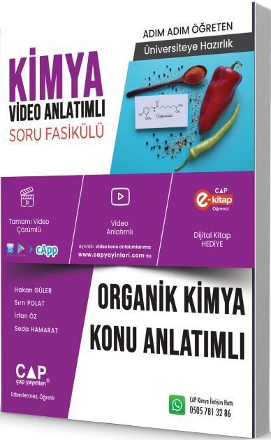ÜNİV. HAZ KİMYA KA ORGANİK KİMYA -  (GÜNCEL MÜFREDAT)2027 MÜFREDATA UYGUN