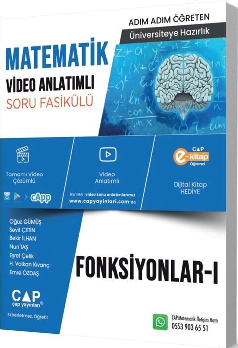 ÜNİV. HAZ MATEMATİK KA-SB FONKSİYONLAR I -  (GÜNCEL MÜFREDAT)2027 MÜFREDATA UYGUN