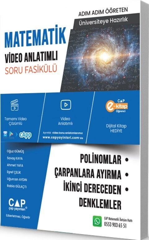ÜNİV. HAZ MATEMATİK KA-SB POLİ.ÇR.AYR.2.DN -  (GÜNCEL MÜFREDAT)2027 MÜFREDATA UYGUN