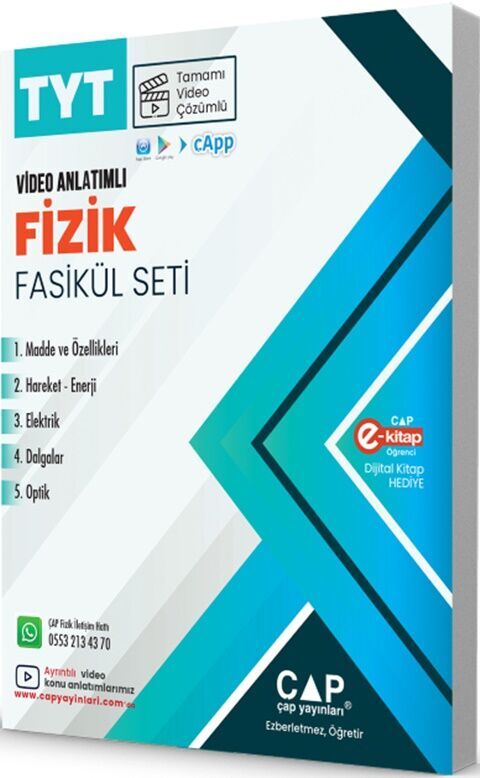 Çap TYT Set Fizik - 2027 - Çap Yayınları kitap kapağı