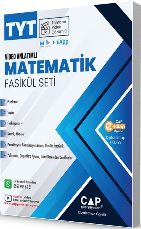 Çap TYT Set Matematik - 2027 - Çap Yayınları kitap kapağı