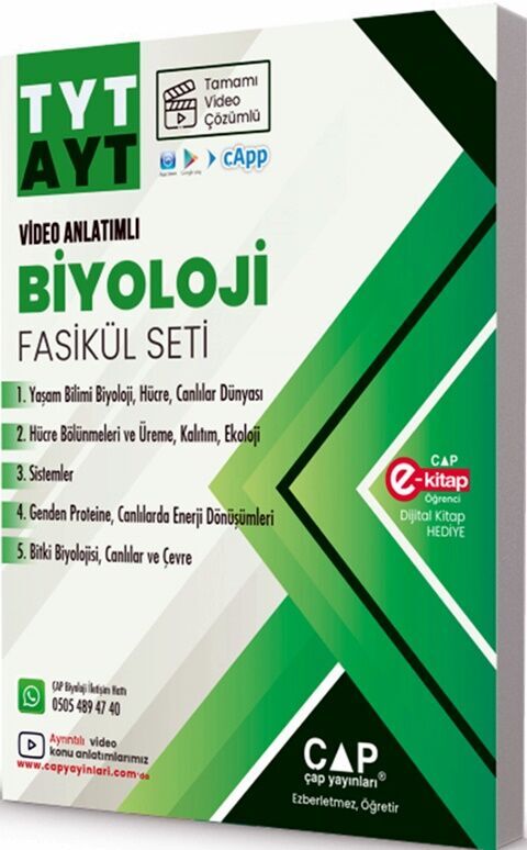 Çap YKS TYT AYT Set Biyoloji - 2027 - Çap Yayınları kitap kapağı