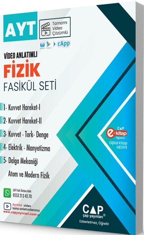 Çap YKS AYT Set Fizik - 2027 - Çap Yayınları kitap kapağı