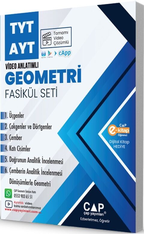 Çap YKS TYT AYT Set Geometri - 2027 - Çap Yayınları kitap kapağı