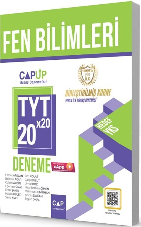 ÇAP UP TYT DENEME FEN BİLİMLERİ (20*20) -  (GÜNCEL MÜFREDAT)2027 MÜFREDATA UYGUN