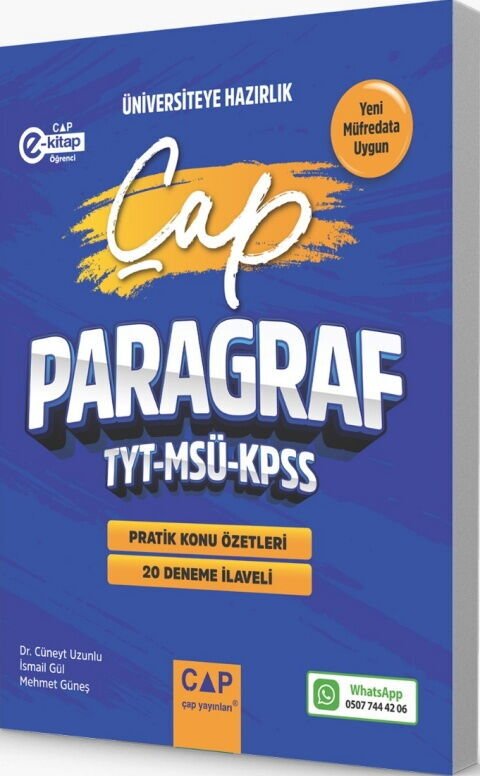 ÜNİV. HAZ TÜRKÇE MSÜ PARAGRAF -   (GÜNCEL MÜFREDAT)2027 MÜFREDATA UYGUN