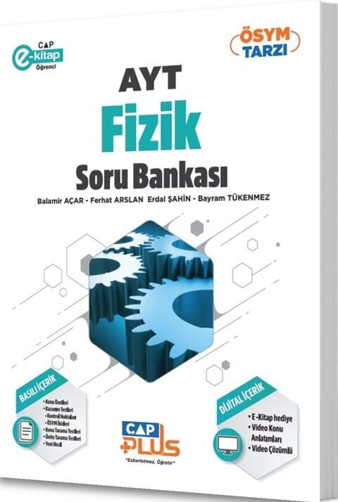 ÇAP YKS AYT PLUS Soru Bankası FİZİK -  (GÜNCEL MÜFREDAT)2027 MÜFREDATA UYGUN