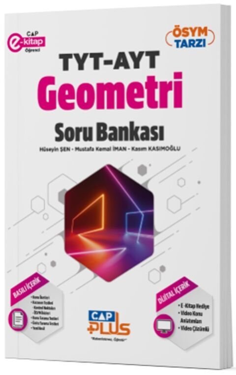 ÇAP YKS TYT AYT PLUS Soru Bankası GEOMETRİ -  (GÜNCEL MÜFREDAT)2027 MÜFREDATA UYGUN