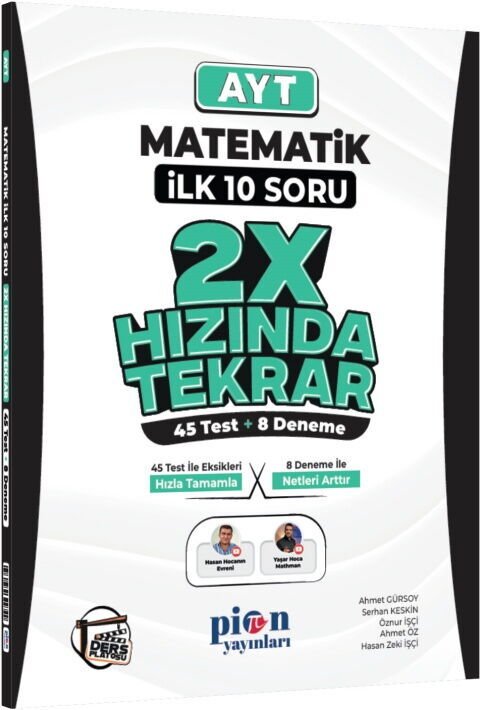 YKS AYT 2X HIZINDA İLK 10 SORU MATEMATİK (Güncel Müfredat)2027 MÜFREDATA UYGUN