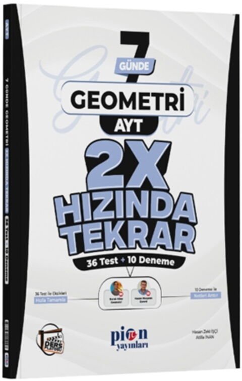 PİON YKS AYT 2X HIZINDA TEKRAR GEOMETRİ (Güncel Müfredat)2027 MÜFREDATA UYGUN