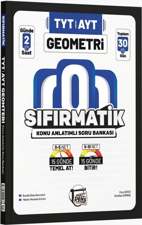 D.PLATOSU TYT AYT SIFIRMATİK K.A. KAMP GEOMETRİ(Güncel Müfredat)2027 MÜFREDATA UYGUN