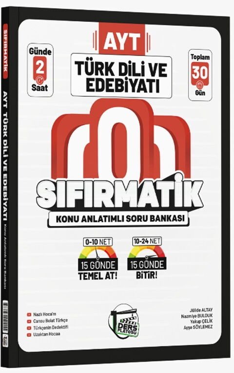 D.PLATOSU YKS AYT SIFIRMATİK K.A. KAMP EDEBİYAT (Güncel Müfredat)2027 MÜFREDATA UYGUN