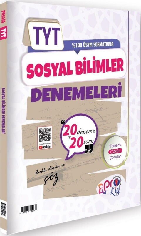 PROLİG TYT DENEME 20*20 SOSYAL BİLİMLER(Güncel Müfredat)2027 MÜFREDATA UYGUN