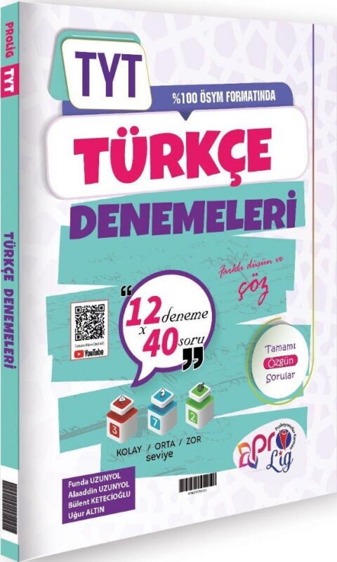 PROLİG TYT DENEME 12*40 TÜRKÇE (Güncel Müfredat)2027 MÜFREDATA UYGUN