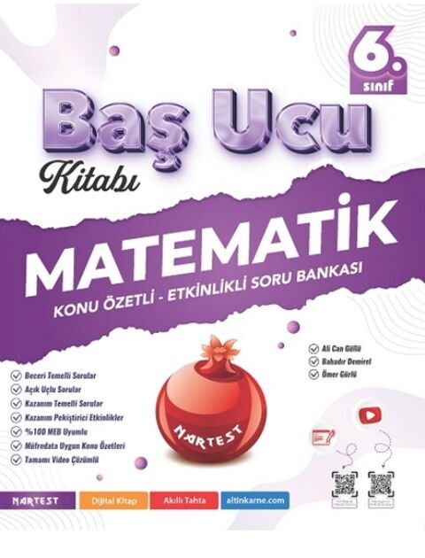 Nartest Yayınları 6. Sınıf Matematik Baş Ucu Kitabı Maarif Modeli Konu Etkinlikli Soru Bankası - Nartest Yayınları kitap kapağı