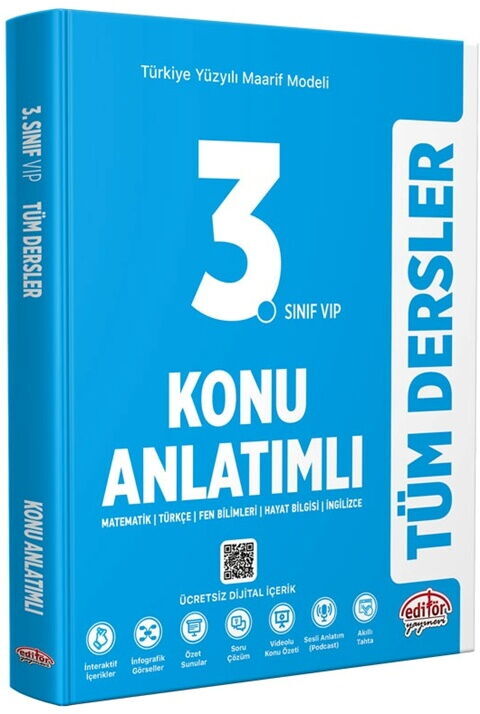 Data Yayınları 3. Sınıf Tüm Dersler Maarif Model Konu Anlatımlı - Data Yayınları kitap kapağı