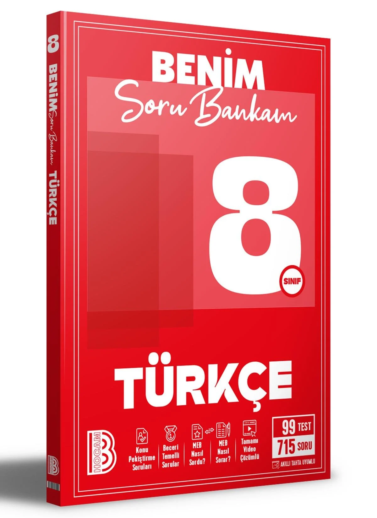 Benim Hocam Yayınları 2027 8. Sınıf Türkçe Soru Bankam - Benim Hocam Ortaöğretim kitap kapağı