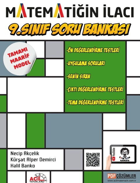 Acil 9. Sınıf Soru Bankası Matematiğin İlacı - 2026-27 - Acil Yayınları kitap kapağı