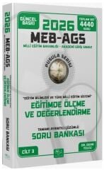 YENİ AGS - CBA Yayınları 2026 MEB-AGS Eğitim Bilimleri Eğitimde Ölçme ve Değerlendirme Soru Bankası Çözümlü Pusula Serisi - Okan Yolcu CBA Yayınları