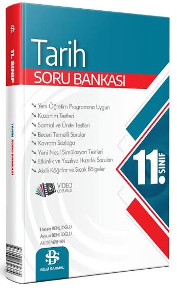 Sarmal 11. Sınıf Soru Bankası Tarih - 2026-27 - Bilgi Sarmal Yayınları kitap kapağı