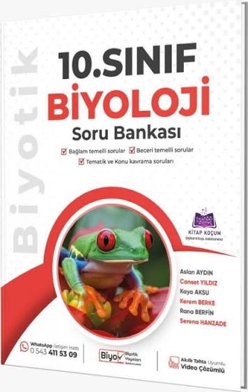 Biyotik 10. Sınıf Soru Bankası Biyoloji - 2026-27 - Biyotik Yayınları kitap kapağı