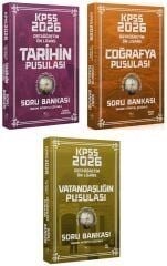 CBA Yayınları 2026 KPSS Lise Ortaöğretim Ön Lisans Tarih + Coğrafya + Vatandaşlık Soru Bankası 3 lü Set CBA Yayınları