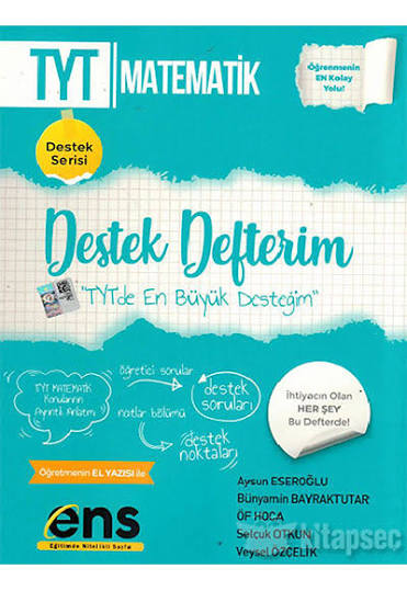 Ens TYT Destek Defterim Matematik - 2024-25 - ENS Yayınları kitap kapağı