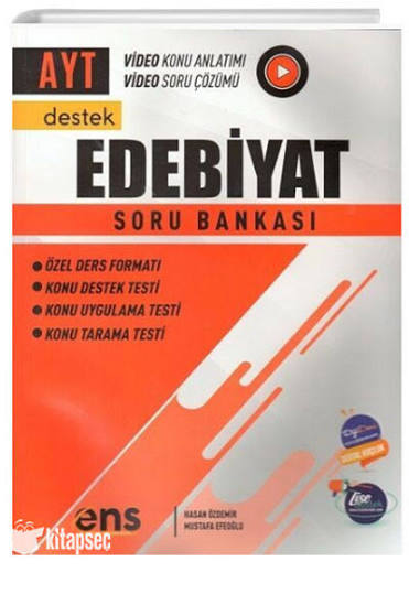 Ens Destek YKS AYT Soru Bankası Edebiyat - 2024-25 - ENS Yayınları kitap kapağı