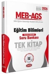 YENİ AGS - Data 2026 MEB-AGS Eğitim Bilimleri Soru Bankası Tek Kitap Çözümlü Ultra Serisi Data Yayınları