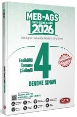 YENİ AGS - Data 2026 MEB-AGS Tüm Dersler 4 Deneme Fasikül Çözümlü Ultra Serisi Data Yayınları