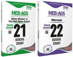 YENİ AGS - Data 2026 MEB-AGS Eğitim Bilimleri ve Türk Milli Eğitim Sistemi + Mevzuat 21+22 Deneme 2 li Set Ultra Serisi Data Yayınları