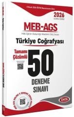 YENİ AGS - Data 2026 MEB-AGS Türkiye Coğrafyası 50 Deneme Çözümlü Ultra Serisi Data Yayınları