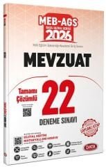 YENİ AGS - Data 2026 MEB-AGS Mevzuat 22 Deneme Çözümlü Ultra Serisi Data Yayınları