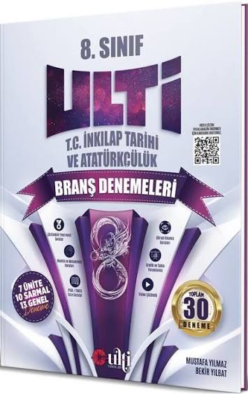 Ulti 8. Sınıf Deneme İnkılap Tarihi - 2026-27 - Ulti Yayınları kitap kapağı