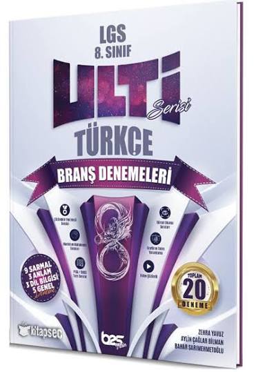 Ulti 8. Sınıf Deneme Türkçe - 2026-27 - Ulti Yayınları kitap kapağı