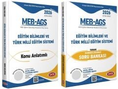YENİ AGS - Data 2026 MEB-AGS Eğitim Bilimleri ve Türk Milli Eğitim Sistemi Konu Anlatımlı + Soru Bankası 2 li Set Ultra Serisi Data Yayınları