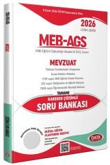 YENİ AGS - Data 2026 MEB-AGS Mevzuat Soru Bankası Çözümlü Ultra Serisi Data Yayınları
