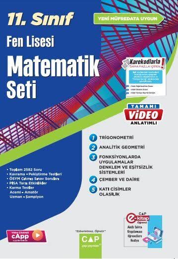 Çap Yayınları 11. Sınıf Set Fen Lisesi Matematik - 2026-27 - Çap Yayınları kitap kapağı
