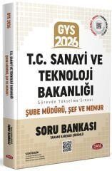 Data 2026 GYS Sanayi ve Teknoloji Bakanlığı Şube Müdürü, Şef ve Memur Soru Bankası Çözümlü Görevde Yükseltme Data Yayınları