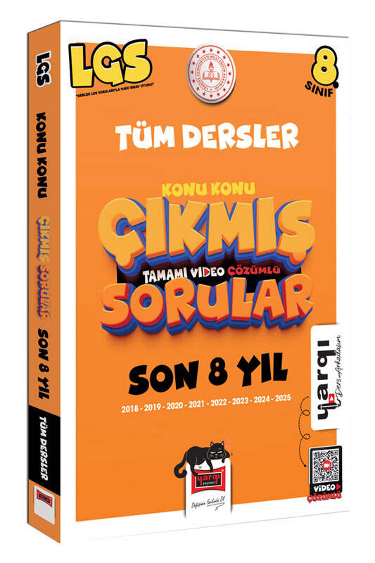 Yargı Ders Arkadaşım 8. Sınıf LGS 2018-2025 Tüm Dersler Konu Konu Son 8 Yıl Çıkmış Sorular - Yargı Ders Arkadaşım kitap kapağı
