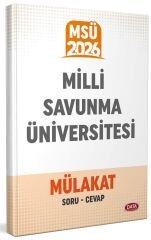 Data 2026 MSÜ Milli Savunma Üniversitesi Mülakat Soru Cevap Data Yayınları