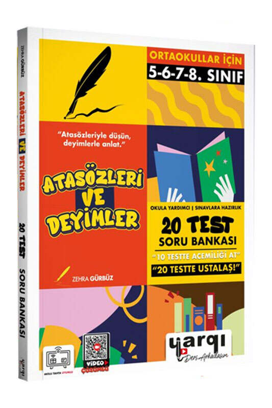 Yargı Ders Arkadaşım Ortaokullar İçin Atasözleri ve Deyimler Soru Bankası - Yargı Ders Arkadaşım kitap kapağı