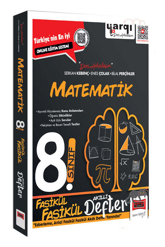 Yargı Ders Arkadaşım 8. Sınıf Matematik Fasikül Fasikül Akıllı Defter - Yargı Ders Arkadaşım kitap kapağı