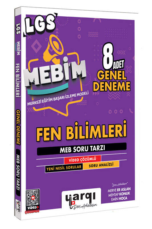 Yargı Ders Arkadaşım 8. Sınıf LGS MEBİM Fen Bilimleri 8 Adet Genel Deneme - Yargı Ders Arkadaşım kitap kapağı