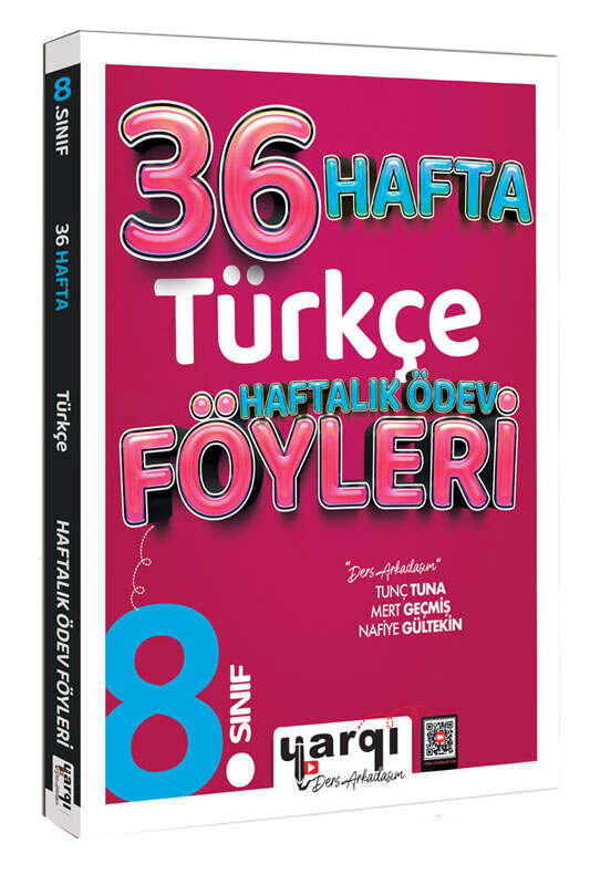 Yargı Ders Arkadaşım 8. Sınıf Türkçe 36 Haftalık Ödev Föyleri - Yargı Ders Arkadaşım kitap kapağı